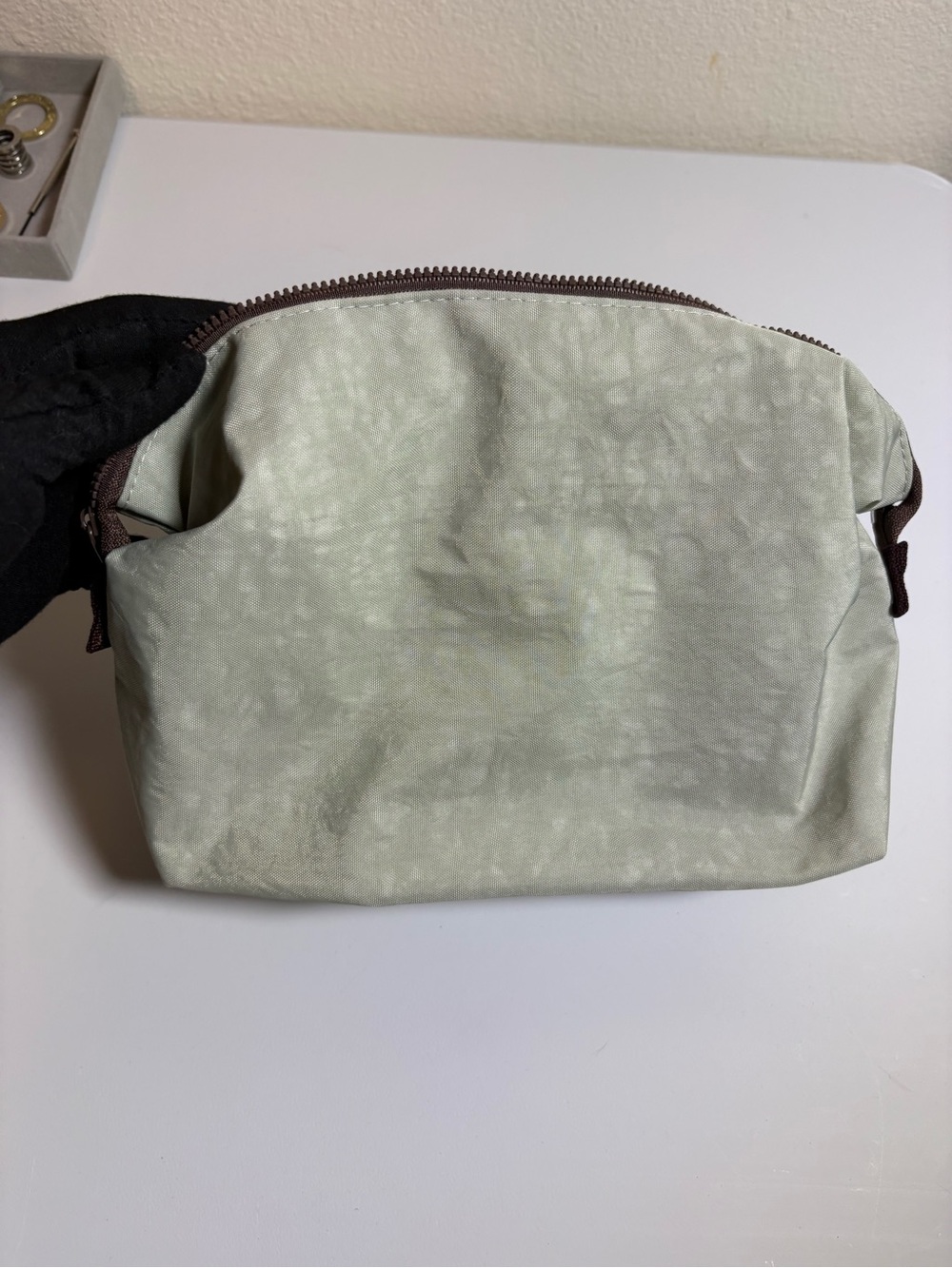 Minimalist Light Sage Cosmetic Pouch